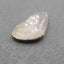 Agate blanche, cabochon collé jaspe champignon 44x27x5mm, 9g