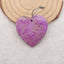 1 SET Natural African Purple Stone Heart Shape Earrings Beads and Heart Shape Pendant,Semi-Precious Gemstones for Jewelry Making,32x31x6mm,20x18x5mm,11.2g