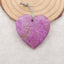 1 SET Natural African Purple Stone Heart Shape Earrings Beads and Heart Shape Pendant,Semi-Precious Gemstones for Jewelry Making,32x31x6mm,20x18x5mm,11.2g