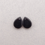 Natural Obsidian Flatback Teardrop Gemstone Earring Beads, Semi Precious Stone,16x12x4mm,2.2g