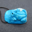 Carved Howlite Frog Gemstone Pendant Bead, Popular Stone Animal Pendant For Necklace, 35x26x18mm, 18.9g