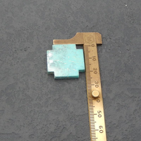 Natural Turquoise Cabochon 25x25x4mm, 6.5g