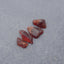 4 PCS Natural Garnet Gemstone Cabochons,22x10x7mm,15x8x5mm,8.2g