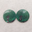 Natural Chrysocolla Gemstone Earring Beads,Popular Earrings Pair, 30x3mm, 14.8g