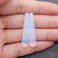 Natural Opalite Top Half Drilled Earrings Beads, Stone For Earrings Making, 39x8mm, 7g