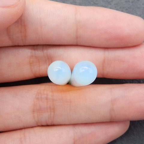 Natural Opalite Top Half Drilled Earrings Beads, Stone For Earrings Making, 39x8mm, 7g