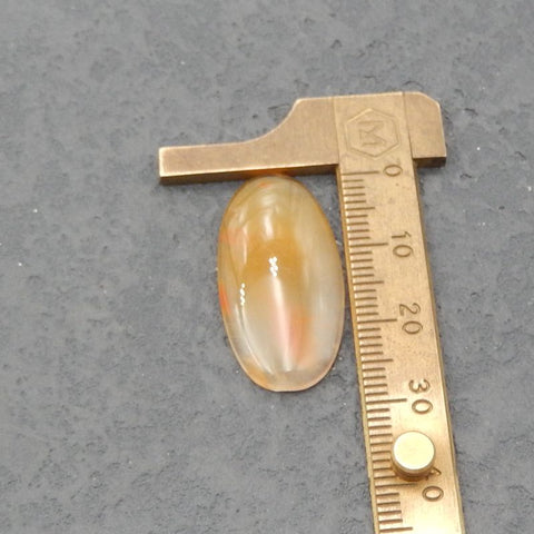 Natural Agate Cabochon 29x14x3mm, 2.4g