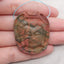 Natural Multi-Color Picasso Jasper Buddha Head Gemstone Pendant Bead, Side Drilled Gemstone Pendant,Handmade Pendant Gift, 42x35×10mm, 24.3g