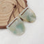 Natural Amazonite Earring Beads 21x22x4mm, 6.4g