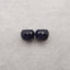 1 Pair Natural Blue Sand Sun Sitara Gemstone, Top Half Drilled,Jewelry DIY Making, 8x10mm, 2.3g