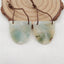 Natural Amazonite Earring Beads 21x22x4mm, 6.4g