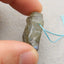 Natural Labradorite Carved Buddha Pendant Bead 30*15*11mm, 13.4g