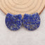 Natural Lapis Lazuli  Gemstone Earring Beads, Jewelry DIY Making, Drilled Gemstone Pair,21x21x4mm, 7.6g