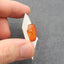 Natural Red Agate Cabochon 15x14x7mm, 3.7g