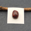 Cabochon en pierres précieuses d'agate rouge des États en guerre naturels, 20x16x11mm, 7.1g