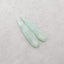 Green Onyx Gemstone Earring Beads,Drilled Stone Earring Pair, Gem Jewelry Gift, 39x9x4mm, 4.3g