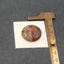 Cabochon rond en agate naturelle 25 mm, 25 x 25 x 6 mm, 5,8 g