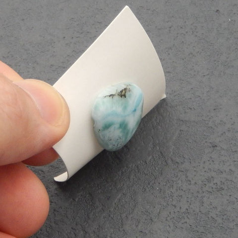 Natural Larimar Cabochon 20x17x6mm, 4.0g