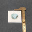 Cabochon en pierres précieuses de Larimar naturel, 20x17x6mm, 4.0g