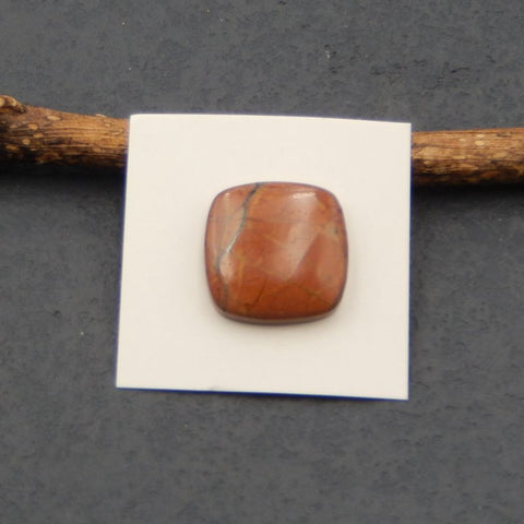 Natural Red Creek Jasper Cabochon 20x20x5 mm 4.4g