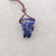 New! Carved Natural Lapis Lazuli Animal Head Pendant, Gemstone Pendant For Necklace, Stone Animal Pendant, 19x13x10mm, 4.3g