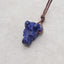 New! Carved Natural Lapis Lazuli Animal Head Pendant, Gemstone Pendant For Necklace, Stone Animal Pendant, 19x13x10mm, 4.3g