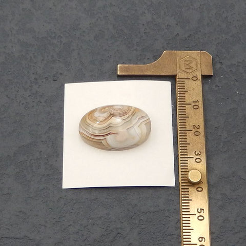 Natural Crazy Lace Agate Cabochon 25x16x7mm, 4.8g