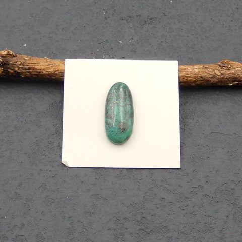 Cabochon de pierre gemme turquoise naturelle 22x10x4mm, 2.2g