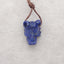 New! Carved Natural Lapis Lazuli Animal Head Pendant, Gemstone Pendant For Necklace, Stone Animal Pendant, 18x13x10mm, 4.3g