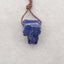 New! Carved Natural Lapis Lazuli Animal Head Pendant, Gemstone Pendant For Necklace, Stone Animal Pendant, 18x13x10mm, 4.3g