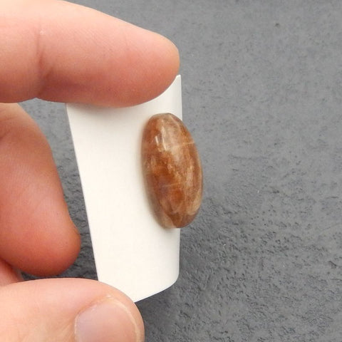 Natural Sunstone Cabochon 23x14x8mm, 4.1g