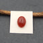 Cabochon en pierre précieuse d'agate rouge naturelle, 20x15x6mm, 3.2g