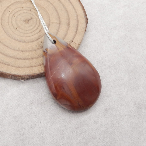 Natural Multi-Color Picasso Jasper Teardrop Gemstone Pendant Bead, Drilled Gemstone Pendant,Handmade Pendant Gift, 42x26×7mm, 11.7g