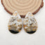 Natural Ocean Jasper Earring Beads 35x22x4mm, 9.7g