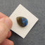 Cabochon en pierre gemme goutte de labradorite naturelle, 20x15x6 mm, 3,6 g