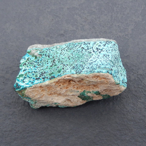 Chrysocolla Specimen,Natural Bright Blue Raw Rough Crystal Specimen, Mineral Specimen,55×30×29mm 85.6g