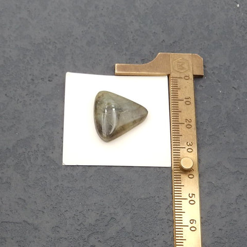 Natural Labradorite Cabochon 21x21x6mm, 3.5g