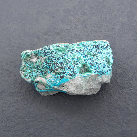 Chrysocolla Specimen,Natural Bright Blue Raw Rough Crystal Specimen, Mineral Specimen,55×30×29mm 85.6g