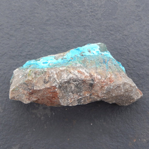 Chrysocolla Specimen,Natural Bright Blue Raw Rough Crystal Specimen, Mineral Specimen,79×48×33mm 154.1g