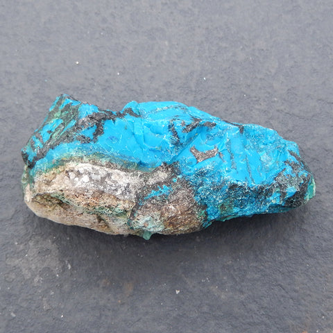 Chrysocolla Specimen,Natural Bright Blue Raw Rough Crystal Specimen, Mineral Specimen,63×34×28mm 62.7g