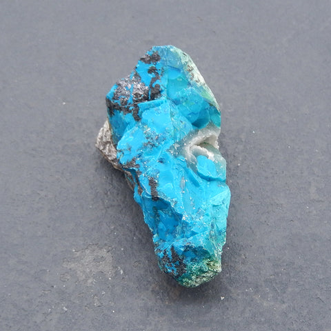 Chrysocolla Specimen,Natural Bright Blue Raw Rough Crystal Specimen, Mineral Specimen,63×34×28mm 62.7g