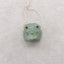 New! Carved Natural Green Aventurine Animal Head Pendant, Gemstone Pendant For Necklace, Stone Animal Pendant, 22x19x19mm, 11.3g