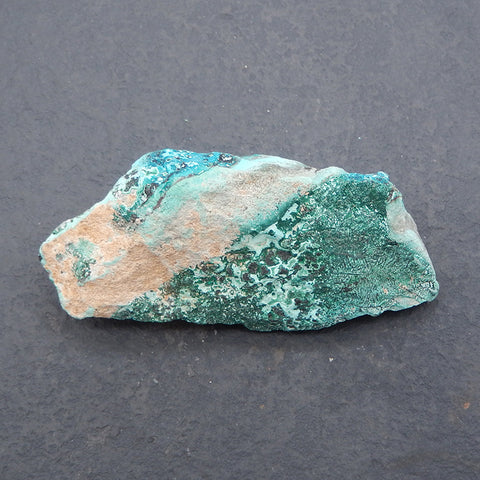 Chrysocolla Specimen,Natural Bright Blue Raw Rough Crystal Specimen, Mineral Specimen,77×35×28mm,87g