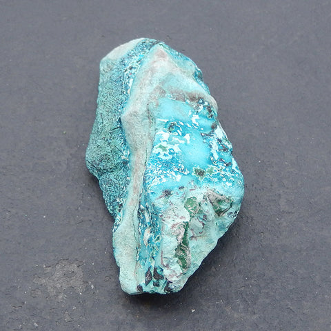 Chrysocolla Specimen,Natural Bright Blue Raw Rough Crystal Specimen, Mineral Specimen,77×35×28mm,87g