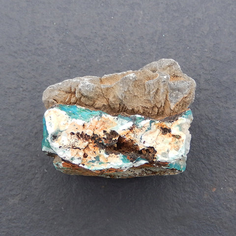 Chrysocolla Specimen,Natural Bright Blue Raw Rough Crystal Specimen, Mineral Specimen,49×39×41mm 126.3g