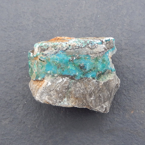 Chrysocolla Specimen,Natural Bright Blue Raw Rough Crystal Specimen, Mineral Specimen,49×39×41mm 126.3g