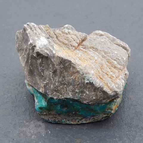 Chrysocolla Specimen,Natural Bright Blue Raw Rough Crystal Specimen, Mineral Specimen,49×39×41mm 126.3g