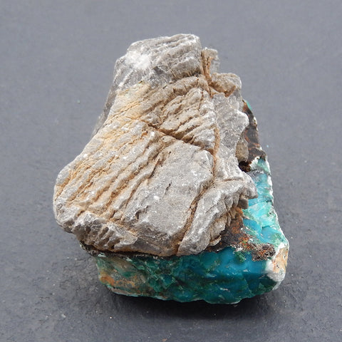 Chrysocolla Specimen,Natural Bright Blue Raw Rough Crystal Specimen, Mineral Specimen,49×39×41mm 126.3g