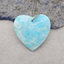 Natural Hemimorphite Heart Gemstone Pendant Bead, Popular Drilled Pendant For DIY Making,32×31×6mm,9.6g