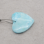 Natural Hemimorphite Heart Gemstone Pendant Bead, Popular Drilled Pendant For DIY Making,32×31×6mm,9.6g